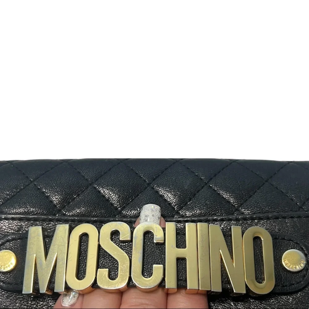 MOSCHINO Women’s Black Compact Wallet